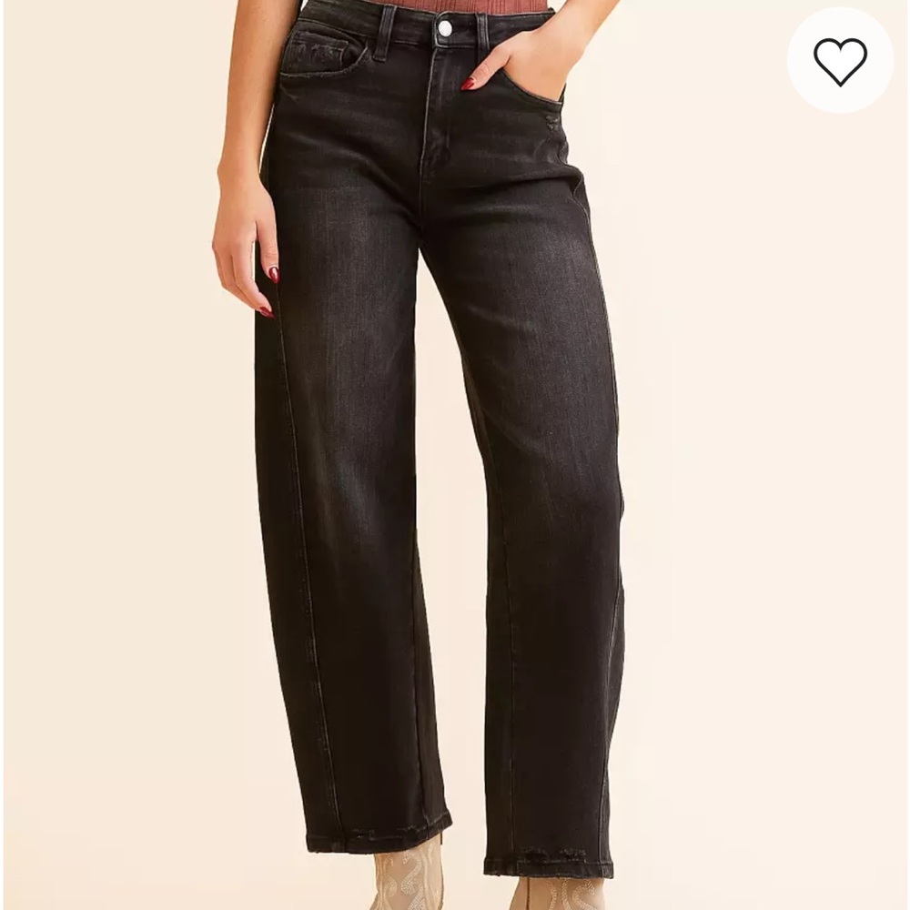 Vervet Kate High Rise Barrel Leg Stretch Jean